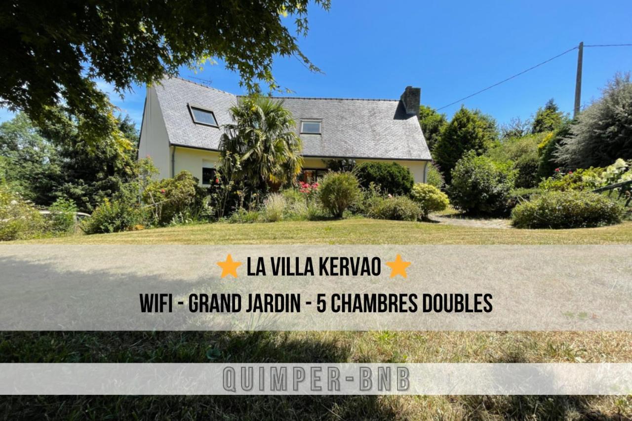 La Kervao - Maison 5 Chambres - Jardin - Terrasse - Internet Quimper Eksteriør bilde